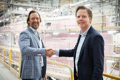 Heesen Yachts owner Laurens Last (left) and Niels Vaessen, the yard's former CEO