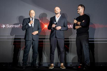 Sunreef Founder, Francis Lapp, (left) PR Director, Artur Poloczanski (centre) and BRABUS CEO, Constantin Buschmann, (right), annouce the collaboration