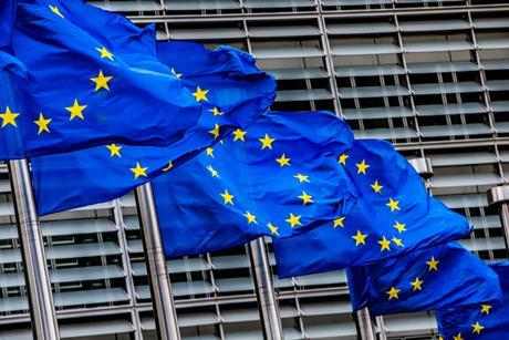 EU flags
