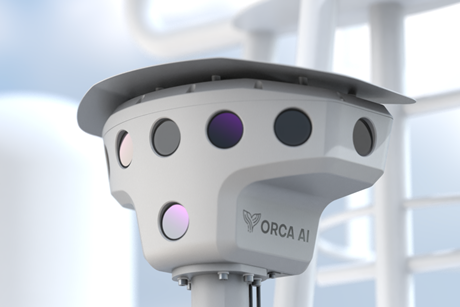 The Orca AI SeaPod digital watchkeeper uses a camera system with a 360o field of view.