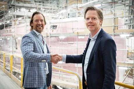 Heesen Yachts owner Laurens Last (left) and Niels Vaessen, the yard's former CEO