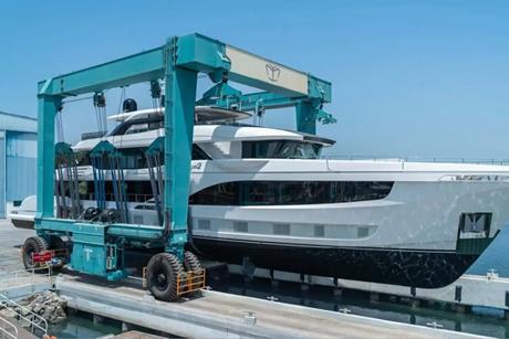 A superyacht with Isoclima products on board