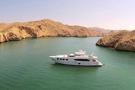 GC Majesty 105 on seatrials in the Straits of Hormuz area