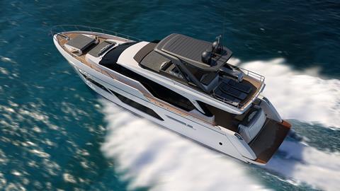 The Ferretti Yachts 720 will make its debut this summer