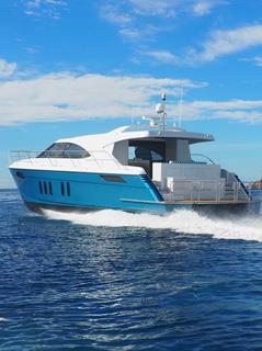 Pachoud's 18m powercat Sojourn is capable of high-speed ocean passages