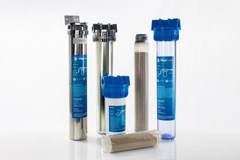 20 inch stainless steel, chrome and plastic BilgeAway filters, plus a 10 inch plastic model