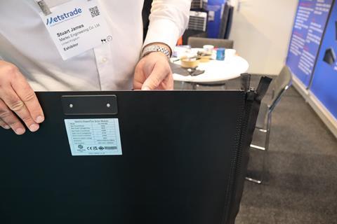 The zips are physically sewn into the panel for a strong attachment