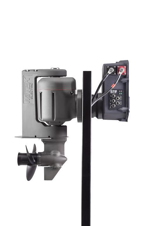 The MITEK Revolve sterndrive can rotate around its own axis