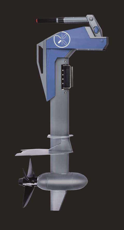 The 10kW (rated 15hp with the high thrust prop option) Momentum M10 has a passively cooled motor with a reduction gearbox. The system runs off a 72V architecture