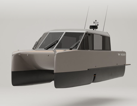 The foils can retract, making this design ideal as a superyacht tender.