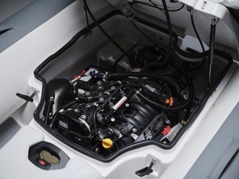 Power comes from the same Rotax gasoline inboard engines as the equivalent Sportjet models, offering either 60hp or 90hp for the 280 or 320 respectively, and a top speed of 45mph.