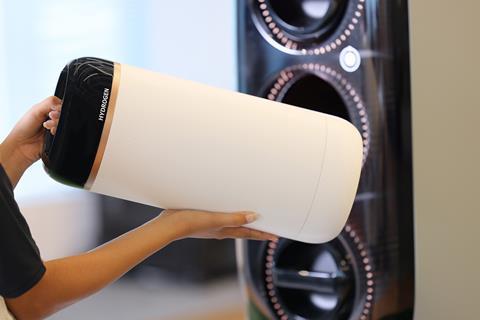 Toyota unveils portable hydrogen cartridges at Japan Mobility Show