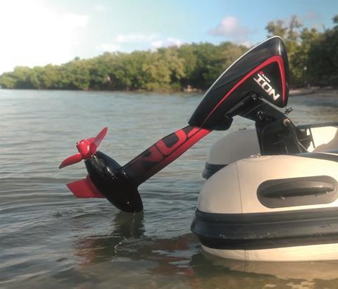 Submerged motors benefit from being watercooled, and give a direct drive, meaning they tend to be more efficient. However, a good seal is imperative as a leak could prove expensive. This is a futuristic looking motor from Ilmor, complete with LED stripe
