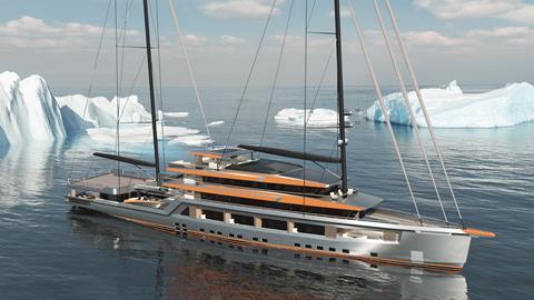 The 48m Castro-designed Peregrine concept