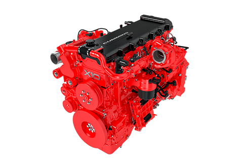The fuel-agnostic Cummins X10 will be offered in models from 320hp to 450 hp